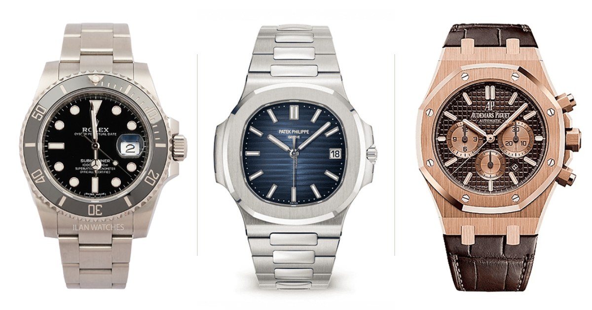 Rolex Submariner, Patek Philippe Nautilus and Audemars Piguet Royal Oak – watches we buy in Dubai
