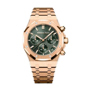 Audemars Piguet Royal Oak Chronograph 41 50th Anniversary Rose Gold Green Dial