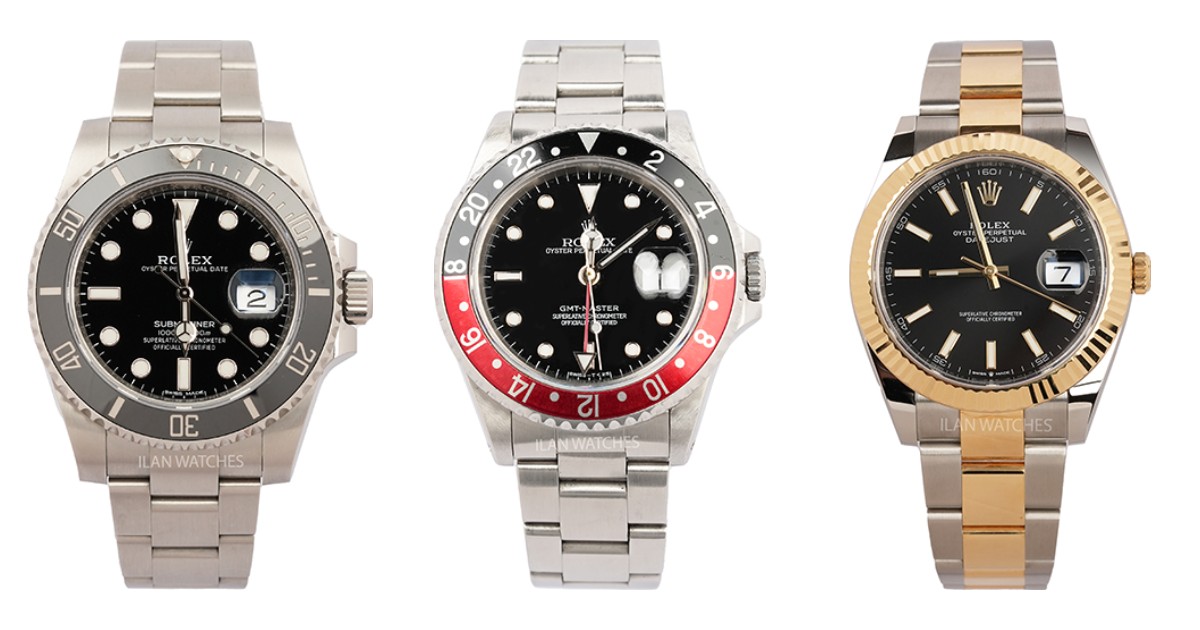 Iconic watches: Rolex Submariner, GMT-Master II and Datejust