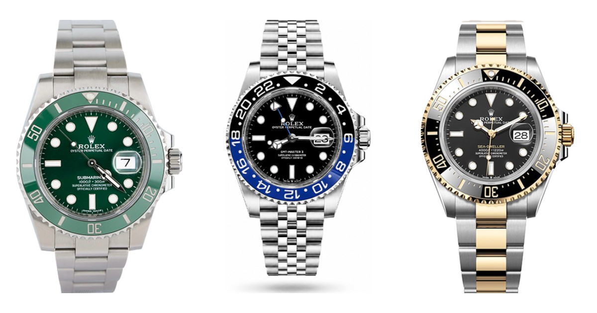 Luxury watch investment: Rolex Submariner, GMT-Master II and Sea-Dweller