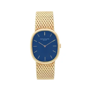 Patek Philippe Golden Ellipse 3788 Yellow Gold Blue Dial, Ref. 3788 – pre-owned at Ilan Watches Dubai