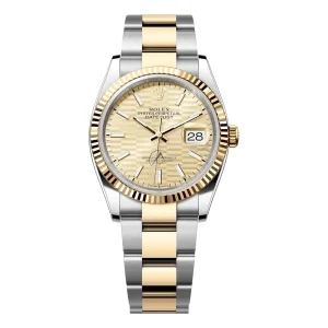 Rolex Datejust 36 Steel & Yellow Gold Champagne Motif Dial