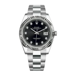 Rolex Datejust 41 Black Diamond Dial