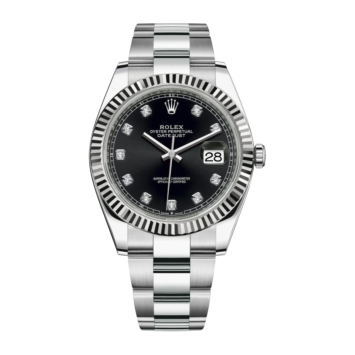 Rolex Datejust 41 Black Diamond Dial, Ref. 126334 – pre-owned at Ilan Watches Dubai