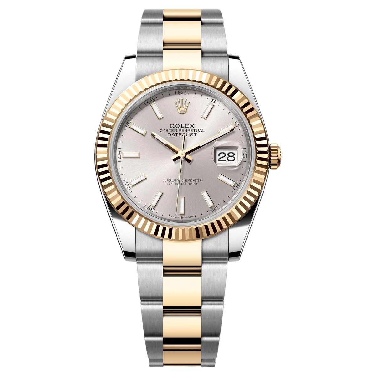 Rolex Datejust 41 Silver Dial Steel & Yellow Gold Oyster, Ref. 126333 – pre-owned at Ilan Watches Dubai