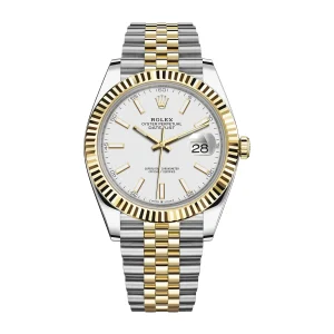 Rolex Datejust 41 White Dial Steel & Yellow Gold Jubilee