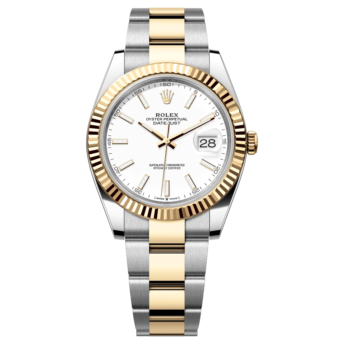 Rolex Datejust 41 White Index Dial Steel & Yellow Gold, Ref. 126333 – pre-owned at Ilan Watches Dubai