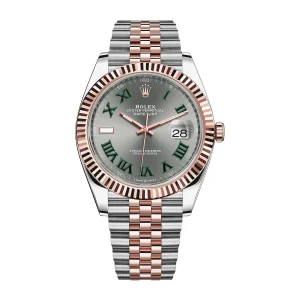 Rolex Datejust 41 Wimbledon Dial Steel & Everose Gold