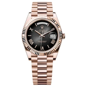 Rolex Day-Date 40 Everose Gold Slate Ombré Dial, Ref. 228235 – unworn at Ilan Watches Dubai