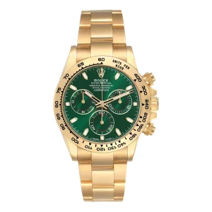 Rolex Daytona Yellow Gold Green Dial, Ref. 116508 – pre-owned at Ilan Watches Dubai