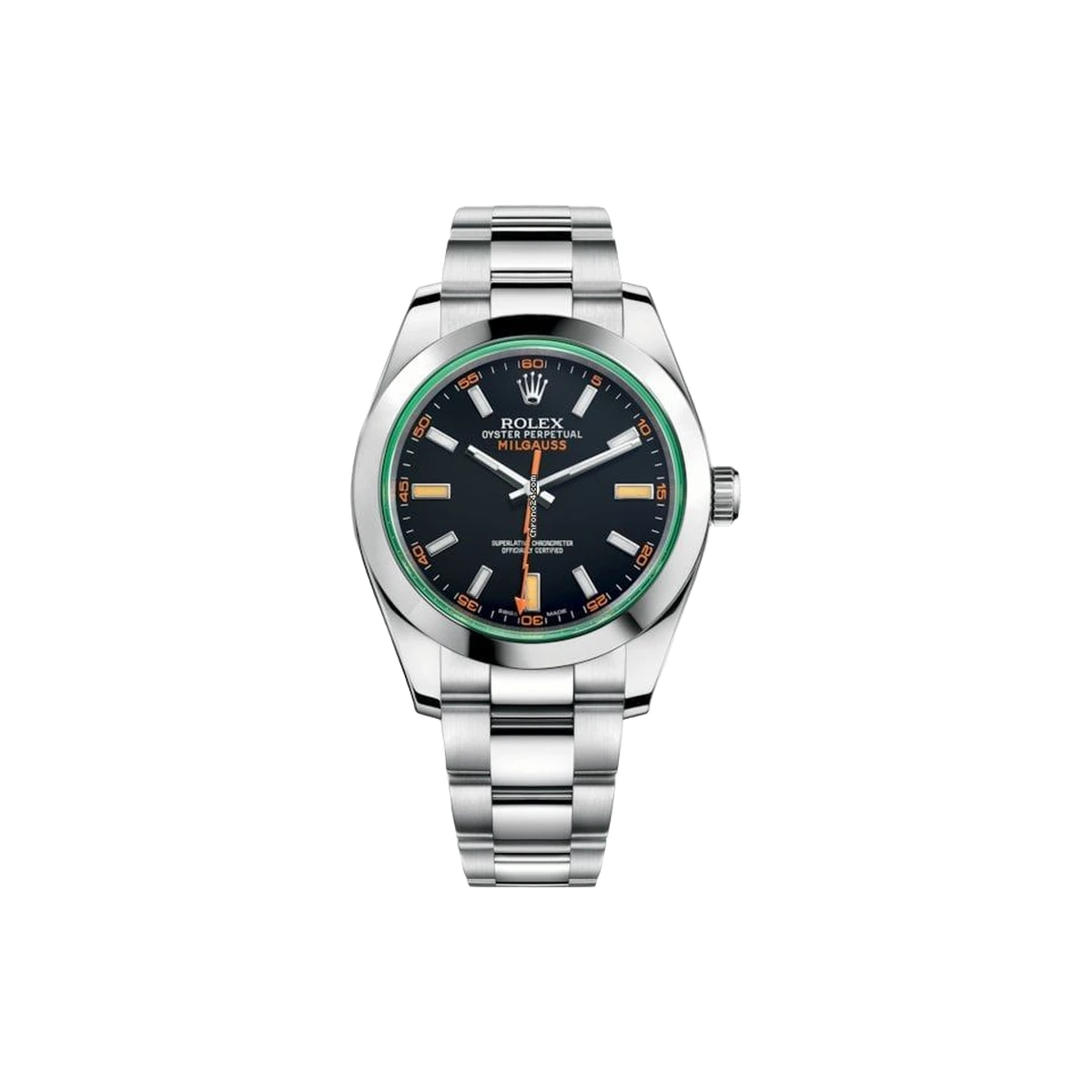 Rolex Milgauss Black Dial Green Crystal, Ref. 116400GV – pre-owned at Ilan Watches Dubai