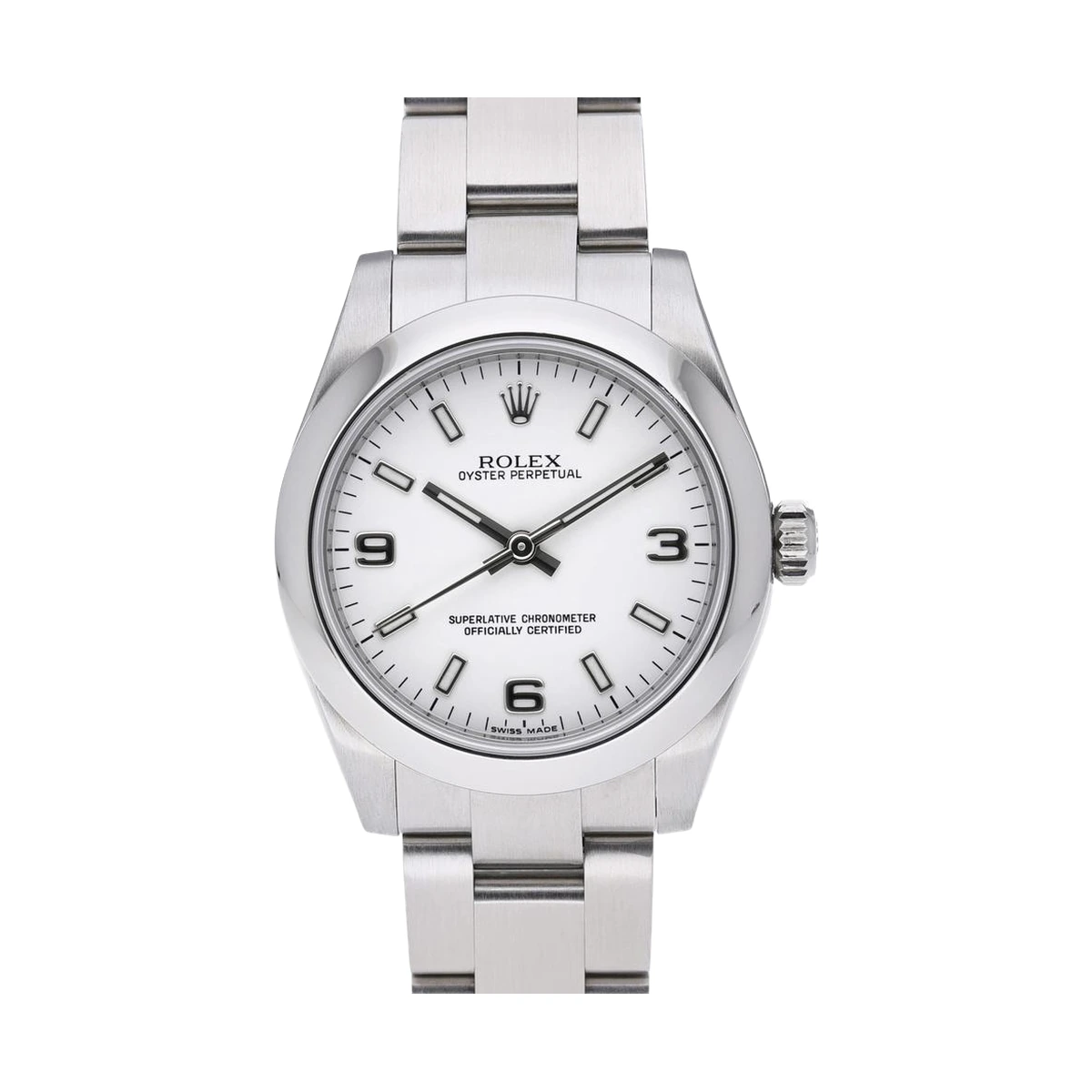 Rolex Oyster Perpetual 31 White Dial, Ref. 177210 – pre-owned at Ilan Watches Dubai