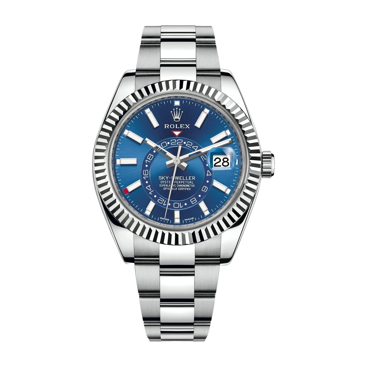 Rolex Sky-Dweller 42 Blue Dial Oyster, Ref. 326934 – pre-owned at Ilan Watches Dubai